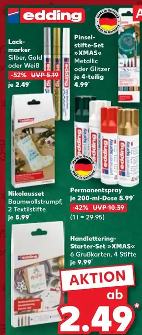 Kaufland DE Handlettering Starter Set XMAS aanbieding