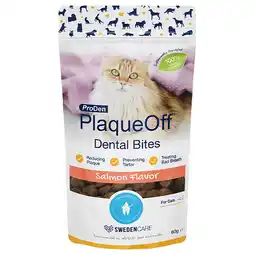 Zooplus 60 g ProDen PlaqueOff Dental Bites voor katten zalm aanbieding