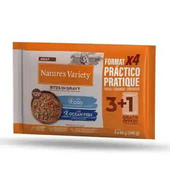Zooplus Nature's Variety Bites in Saus 44 x 85 g Kattenvoer - met kabeljauw en zeevis aanbieding