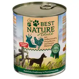 Zooplus 6x 800g Best Nature Dog Adult Wild, Kip & Pasta nat hondenvoer aanbieding