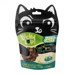 Zooplus 80g Lucky Lou Lucky Ones Blokjes Mix I (3 soorten) kattensnacks aanbieding