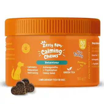 Zooplus Zesty Paws Calming Chews Kalkoen - 50 Kauwtabletten aanbieding