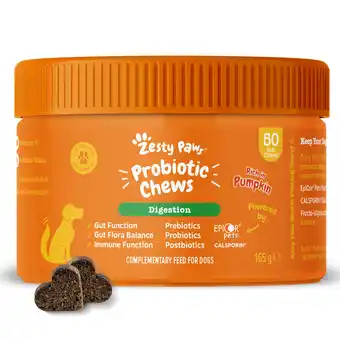 Zooplus Zesty Paws Probiotic Chews Pompoen - 50 Kautabletten aanbieding