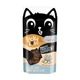 Zooplus 60g Lucky Lou Krunchy Krisps Melk kattensnacks aanbieding