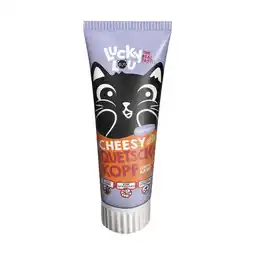 Zooplus 75g Lucky Lou knijpkaas in een tube kattensnack aanbieding