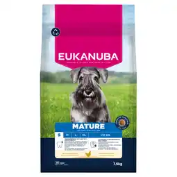 Zooplus 7,5 kg Eukanuba Mature Droogvoer voor kleine rassen met kip aanbieding