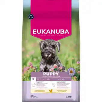 Zooplus 7,5kg Eukanuba Premium Nutrition Puppy Klein Ras Kip droogvoer voor honden aanbieding