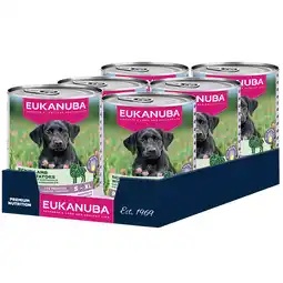 Zooplus 6x400g Eukanuba Puppy Rijk aan lam met aardappelen nat hondenvoer aanbieding