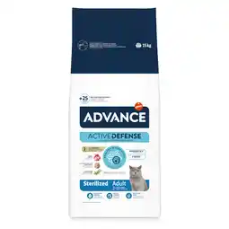 Zooplus 12 kg + 3 kg /8 kg + 2kg Advance droogvoer voor katten 15 kg / 10 kg - Sterilized Kalkoen (15 kg) aanbieding