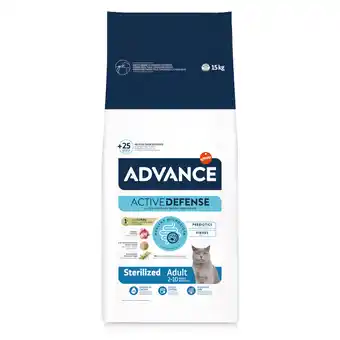 Zooplus 12 kg + 3 kg /8 kg + 2kg Advance droogvoer voor katten 15 kg / 10 kg - Sterilized Kalkoen (15 kg) aanbieding