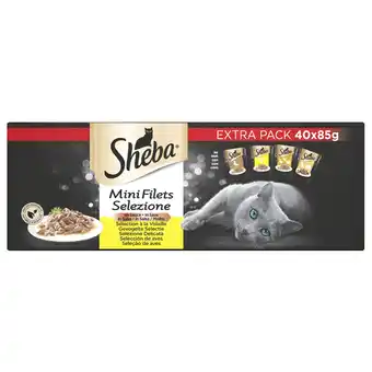 Pets Place Sheba Pouch Mini Filets Bonuspack - Kattenvoer aanbieding