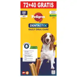 Pets Place Pedigree Bonus-Pack Dentastix - Hondensnack - 72+40 stuks Medium aanbieding