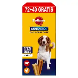 Pets Place Pedigree Bonus-Pack Dentastix - Hondensnack - 72+40 stuks Medium aanbieding
