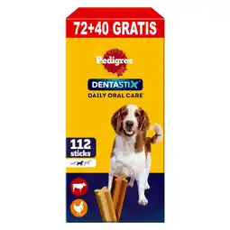 Pets Place Pedigree Bonus-Pack Dentastix - Hondensnack - 72+40 stuks Medium aanbieding