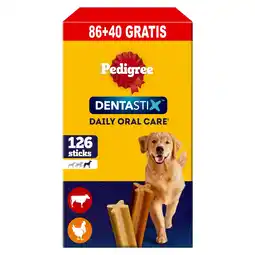 Pets Place Pedigree Bonus-Pack Dentastix - Hondensnack - 86+40 stuks Large aanbieding