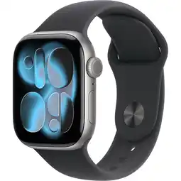MediaMarkt Apple Watch Series 11gps -42mm Aluminium Case - Black Sport Band S/m Smartwatch Space Grey aanbieding