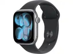 MediaMarkt Apple Watch Series 11gps -42mm Aluminium Case - Black Sport Band S/m Smartwatch Space Grey aanbieding