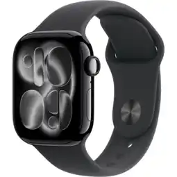 MediaMarkt Apple Watch Series 11gps- 42 Mmaluminium Case - Black Sport Band S/m Smartwatch Jet aanbieding