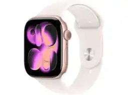 MediaMarkt Apple Watch Series 11gps- 46mm Aluminium Case - Light Blush Sport Band M/l Smartwatch Rose Gold aanbieding