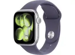 MediaMarkt Apple Watch Series 11gps- 42mm Aluminium Case - Purple Fog Sport Band S/m Smartwatch Silver aanbieding