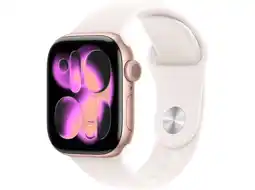 MediaMarkt Apple Watch Series 11gps- 42mmaluminium Case - Light Blush Sport Band M/l Smartwatch Rose Gold aanbieding
