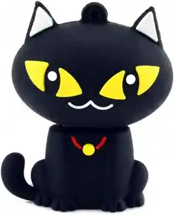 Bol.com Ulticool USB-stick Kat Poes Grote Ogen - 32 GB - Zwart Geel aanbieding