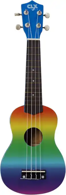 Bol.com CLX Calista Rainbow Air sopraan ukulele aanbieding