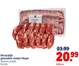 Makro Horecalijngesneden runderribeye aanbieding