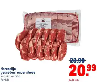 Makro Horecalijngesneden runderribeye aanbieding