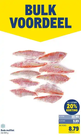 Makro Rode mulfilet aanbieding