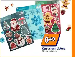 Action Kerst raamstickers aanbieding