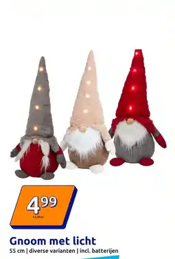 Action Gnoom met licht aanbieding
