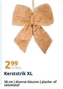 Action Kerststrik XL aanbieding