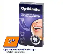 Action OptiSmile tandenbleekstrips aanbieding