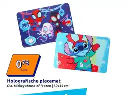Action Holografische placemat aanbieding