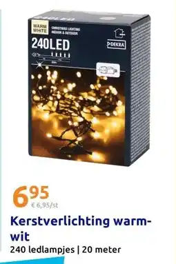 Action Kerstverlichting warm- wit aanbieding