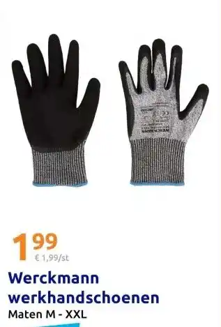 Action Werckmann werkhandschoenen aanbieding