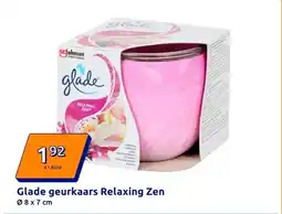 Action Glade geurkaars Relaxing Zen aanbieding