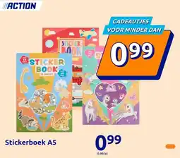 Action Stickerboek A5 aanbieding