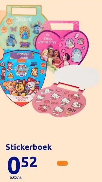Action Stickerboek aanbieding