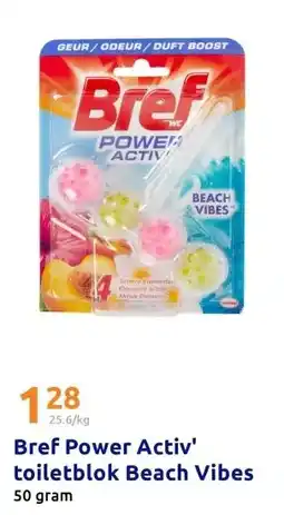 Action Bref Power Activ' toiletblok Beach Vibes aanbieding