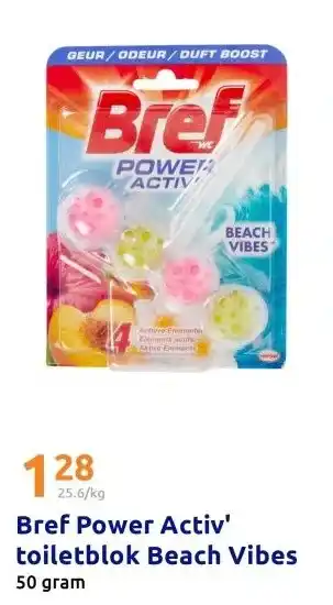 Action Bref Power Activ' toiletblok Beach Vibes aanbieding