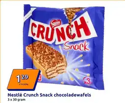 Action Nestlé Crunch Snack chocoladewafels aanbieding