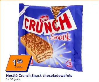 Action Nestlé Crunch Snack chocoladewafels aanbieding