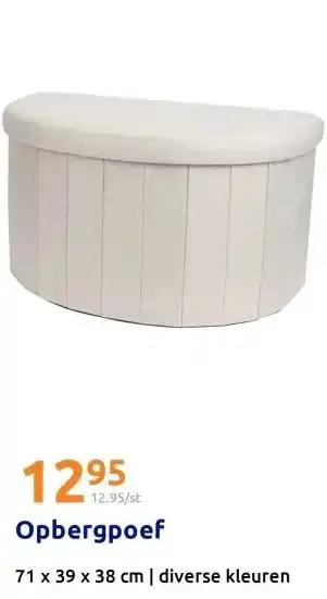 Action Opbergpoef aanbieding