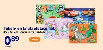 Action Teken- en knutselplacemat aanbieding