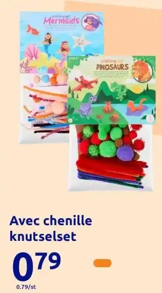 Action Avec chenille knutselset aanbieding