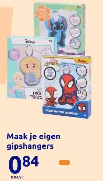 Action Maak je eigen gipshangers aanbieding