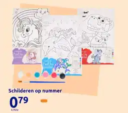 Action Schilderen op nummer aanbieding