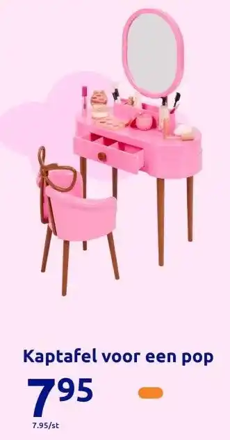 Action Kaptafel voor een pop aanbieding